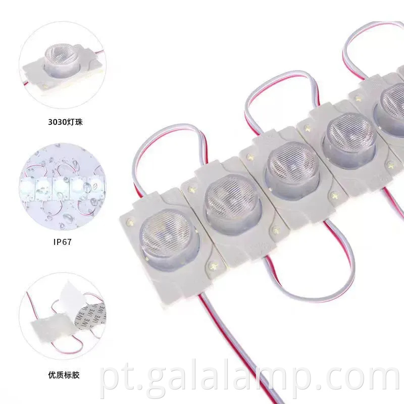 Módulo de fonte de luz lateral de caixa de luz LED ao ar livre com moldagem por injeção